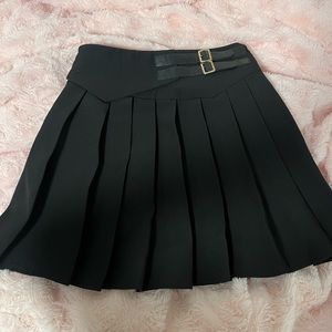 black pleated skirt, size s, waist 64